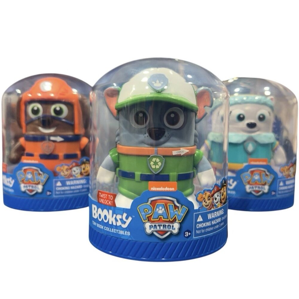 Booksy Tiny Book Collectibles Paw Patrol Set of 3 Zuma Everest Rocky Sealed